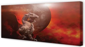 Fotoobraz na płótnie Ognisty Smok