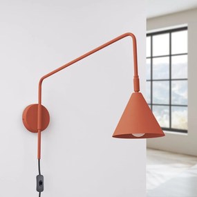 Kinkiet do kontaktu w kolorze terakoty Zylo – Nice Lamps