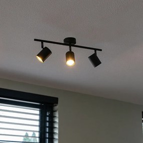 Nowoczesny reflektor czarny, regulowany, 3-punktowy - Jeana