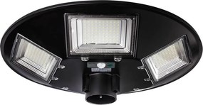 Solarna lampa uliczna LED z czujnikiem LED/22W/6V 6500K IP65 czarna + pilot