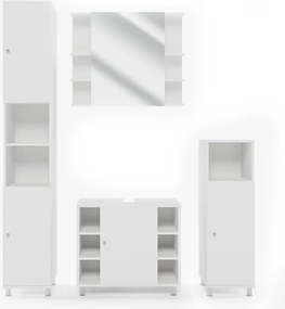 Zestaw mebli łazienkowych biały 60x32x54 fynn