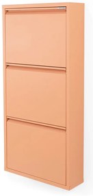 Łososiowa metalowa uchylna szafka na buty 50x103x15 cm Billy – Spinder Design