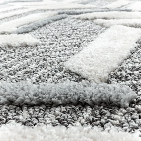 Dywan nowoczesny 3D La Casa fale szary 240 cm x 340 cm