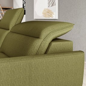 Narożnik MURILLO XL z elektryczną regulacją siedziska Lewostronny w tkaninie VOUGE 10 WERSAL