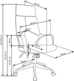Nowoczesny fotel biurowy Voyager