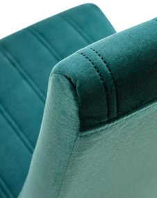 Krzesło drewniane tapicerowane DIEGO 2 czarny velvet pikowany Pasy - MONOLITH 37 (ciemny zielony)