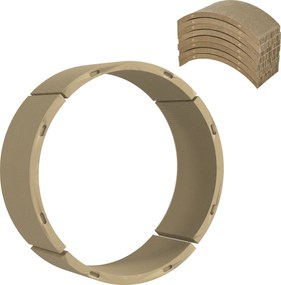 PawHut Zestaw drapaków do kołowrotka dla kotów, obsługa do 5kg, 55x25,5x3cm, Brąz