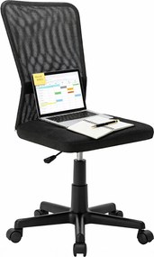 Czarne obrotowe krzesło biurowe P9-M10