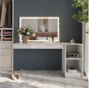 Stół toaletowy biały 120x40.1x12 sherry