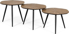 Zespół trzech stołów konferencyjnych w lesie Teck