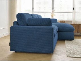 Niebieski sztruksowy narożnik Belair – Bobochic Paris