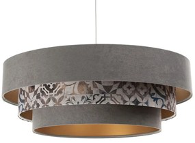 Szaro-złota lampa z trzyczęściowym abażurem - 3X S451 M2-M14