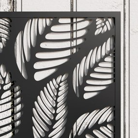 Outsunny Podwyższona skrzynia z panelem osłonowym, kratka do pnączy, metal, Czarny | Aosom PL