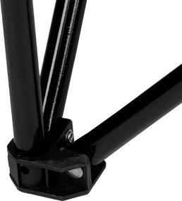 Turystyczne krzesło składane niebieskie z miejscem na napoje