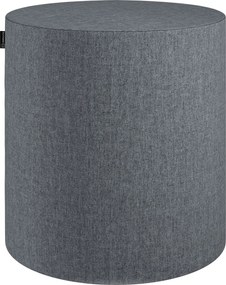 Puf Barrel kolor szary tkanina strukturalna