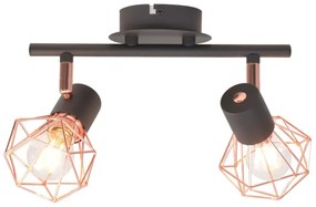 Czarno miedziana lampa sufitowa loft - EX28 H6-B75