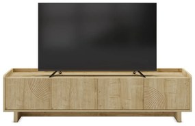 Szafka pod TV w dekorze dębu w naturalnym kolorze 180x45x40 cm Daira – Marckeric