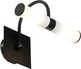 Klasyczna lampa ścienna do łazienki czarna IP44 2-światła - Bath Arc