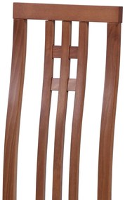 Krzesło do jadalni z litego drewna BC-2482, wiśnia