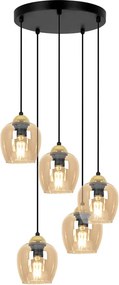 Lampa wisząca z kloszami beżowa G1-R92