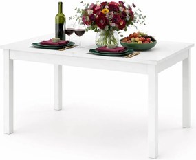 Biały prostokątny stół rozkładany K4-M45
