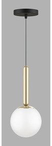 Lampa wisząca w kolorze złota ze szklanym kloszem ø 15 cm One – Squid Lighting
