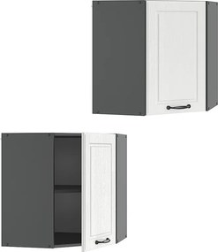 Szafka wisząca narożna biały domek wiejski 57x34.1x60 r-line