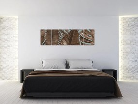Obraz - Liście palmowe, akwarela (170x50 cm)