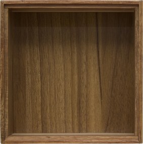 Kwadratowy drewniany organizer TIDY SMART, 15 x 15 x 7 cm