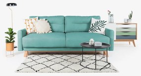 Turkusowa sofa rozkładana Bonami Selection Pop