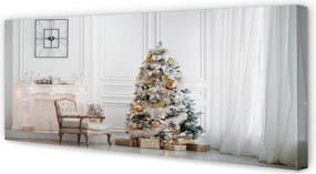 Duży obraz na płótnie Choinka i Dekoracje
