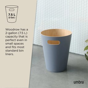 Niebieski kosz na śmieci 7,5 l Woodrow – Umbra