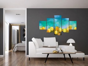 Obraz żółtych tulipanów (125x70 cm)