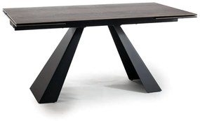 STÓŁ SALVADORE CERAMIC BRĄZ LEGNO / CZARNY MAT (160-240)X90 SIGNAL
