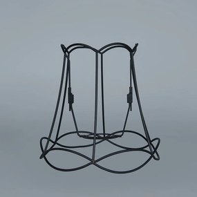 Retro lampa wisząca czarna - Granny Frame 3 Retro Oswietlenie wewnetrzne
