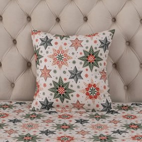Poszewka na poduszkę z mikrofibry CHRISTMAS STAR 45x45 cm, kolorowa