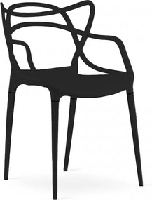 Wyprzedaż Czarny plastikowy krzesło KATO II jakość
