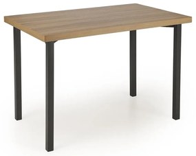 Zestaw MILTON stół + 4 krzesła dąb naturalny/czarny HALMAR