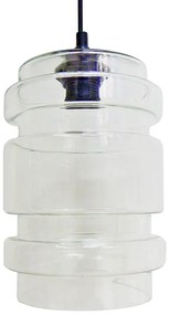 Szklana pojedyncza lampa wisząca bezbarwna - Z044 L4-M90