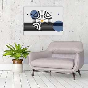 Obraz na szkle - Minimalistyczna abstrakcja N⁰1 (70x50 cm)