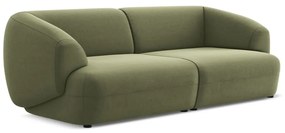 Zielona aksamitna sofa 232 cm Moana – Makamii