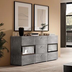 Komoda BAROLO 132 cm do Salonu Sypialni Beton jasny