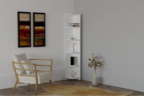 Półka skandynawska – 160 x 25 x 25 cm – biała – płyta wiórowa pokryta melaminą