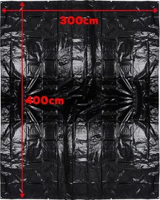 Redcliffs Plandeka namiotowa, 3 x 4 m, czarny, 3 x 4 m