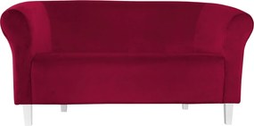 Sofa Milo tkanina Welur wygodna sofa tapicerowana do salonu i poczekalni : Kolor nogi - Biała, Kolor tkaniny - VELVET - MG31, Typ tkaniny - Velvet, Wysokość nogi - 15 cm