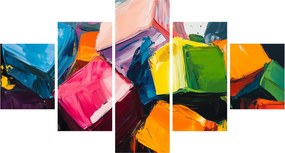 Obraz - Kolorowe kostki (125x70 cm)