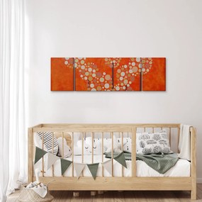 Obraz - Pomarańczowy las (170x50 cm)