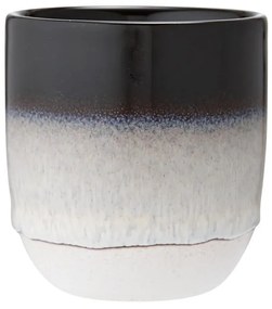 Czarno-biały kubek z kamionki Ladelle Cafe, 300 ml