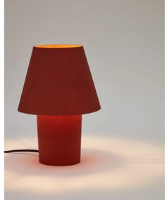 Lampa stołowa w kolorze terakoty z metalowym kloszem (wysokość 30 cm) Canapost – Kave Home