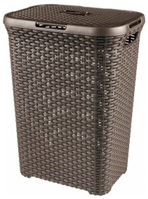 Brązowy kosz na pranie Curver Hamper, 40 l